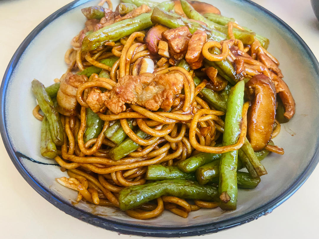 地道老北京扁豆焖面 豆角焖面 太好吃小心吃撑哦