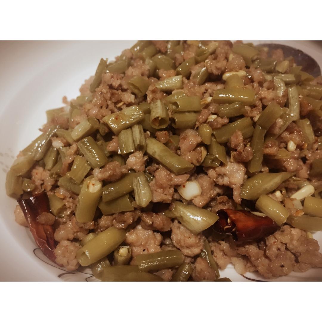 酸豆角肉沫