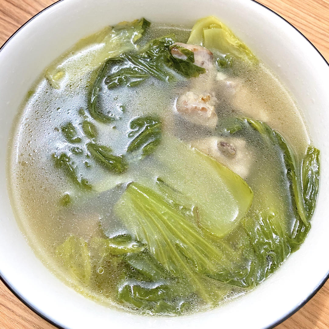 夏日必备快手滚汤之芥菜排骨汤
