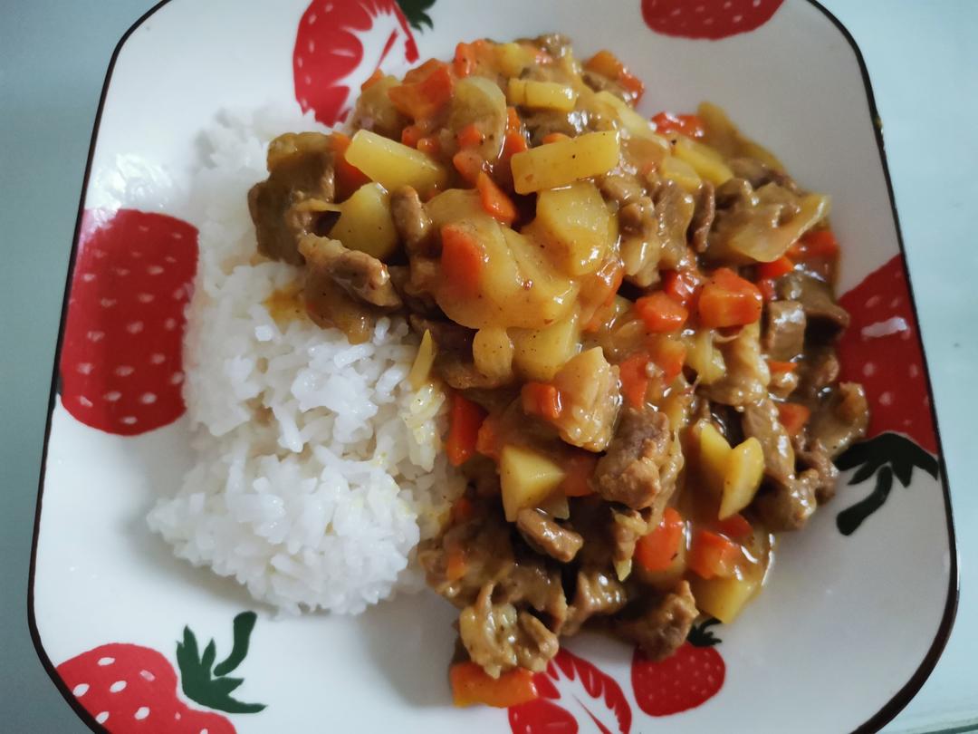 猪肉咖喱饭(超简单)