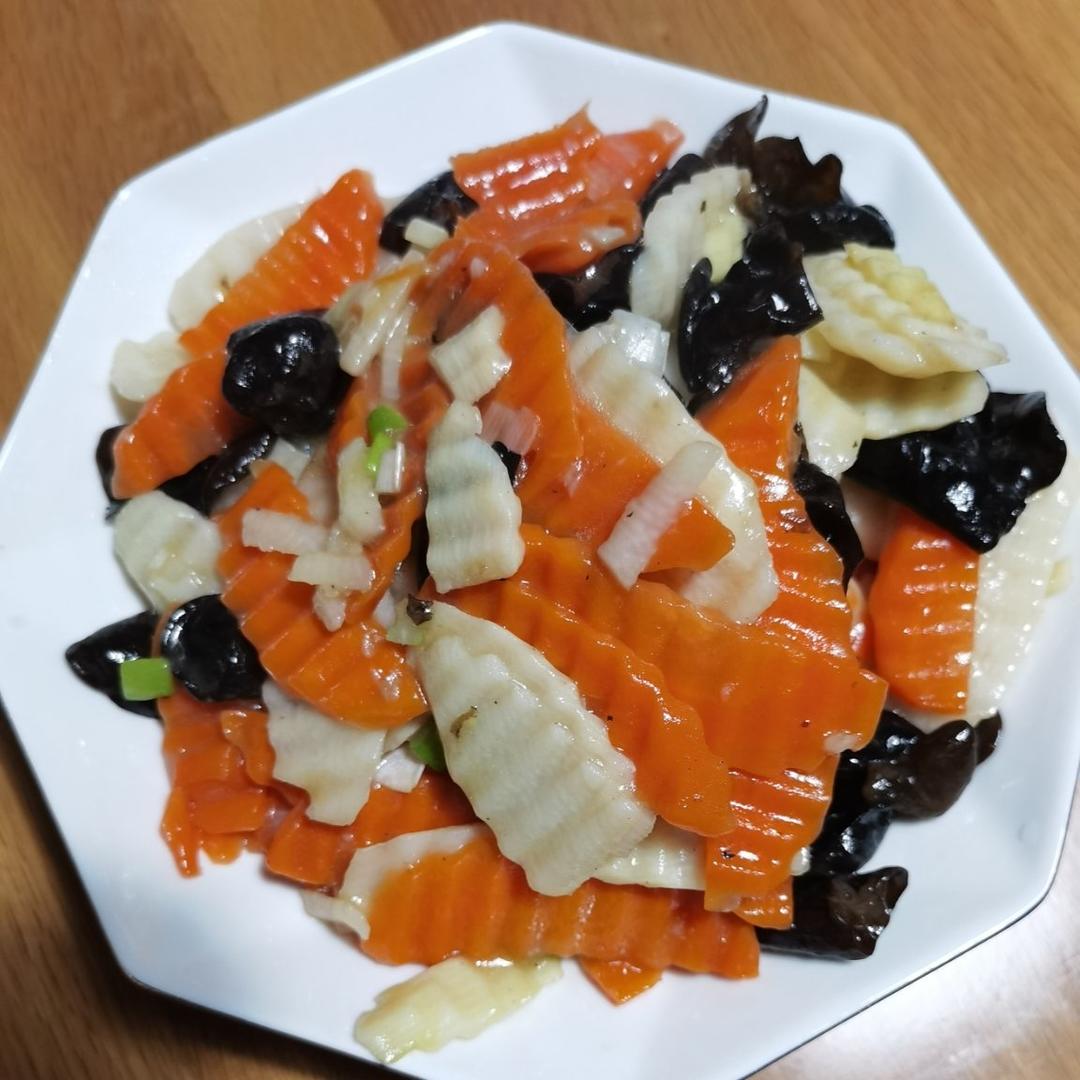 山药炒木耳