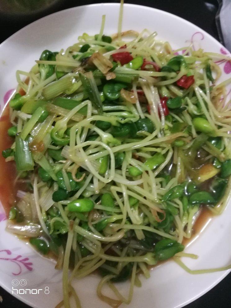 清炒豆苗