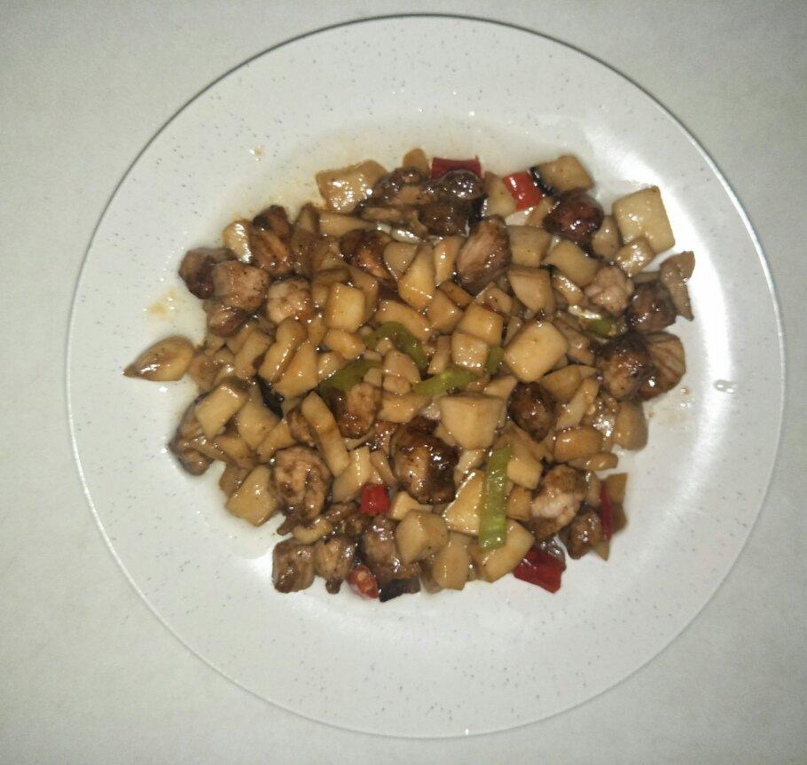 家常菜~杏鲍菇烧牛肉粒