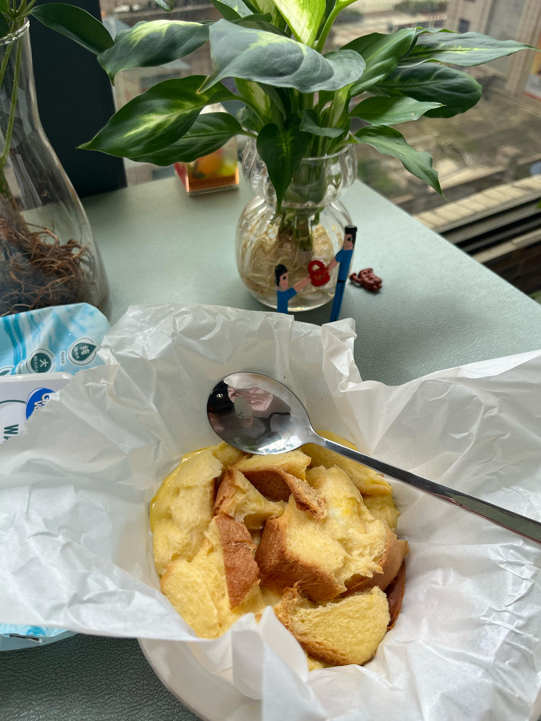 超简单的法式牛奶吐司布丁早餐