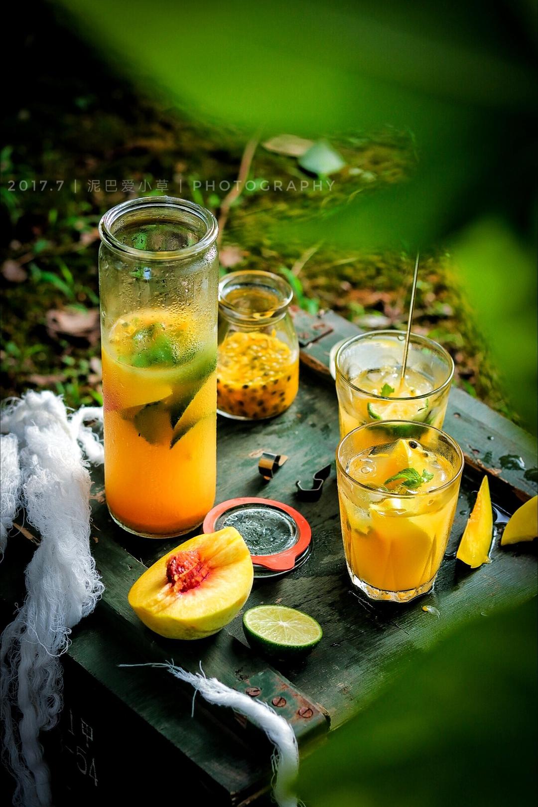 泥巴爱小草做过蜜桃果茶#早餐612017年8月1日#被