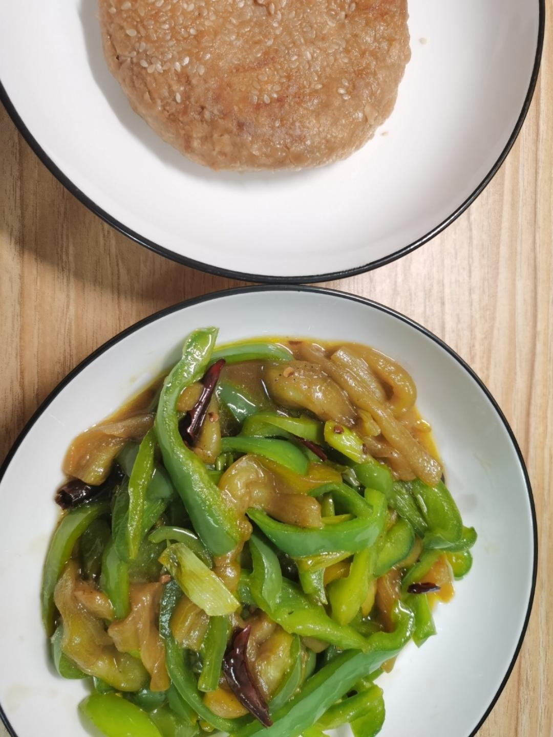 茄子🍆炒青椒