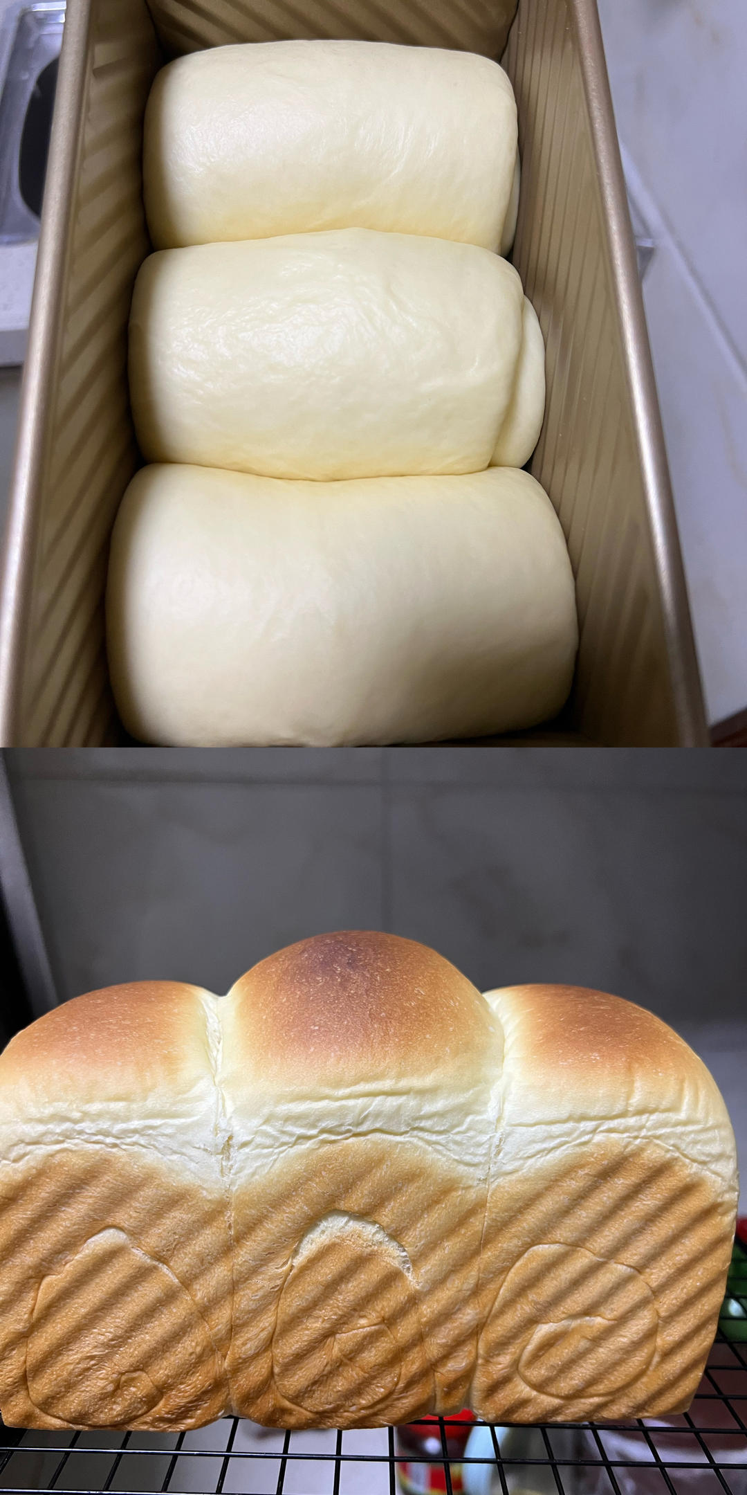 用烤箱自己做面包--手工牛奶吐司面包