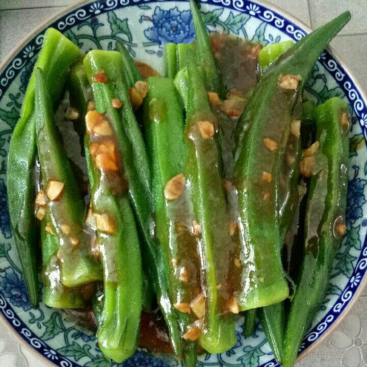秋葵最好吃的做法，蒜香秋葵
