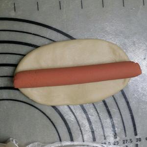 火腿肠早餐面包（一次发酵法）的做法 步骤6