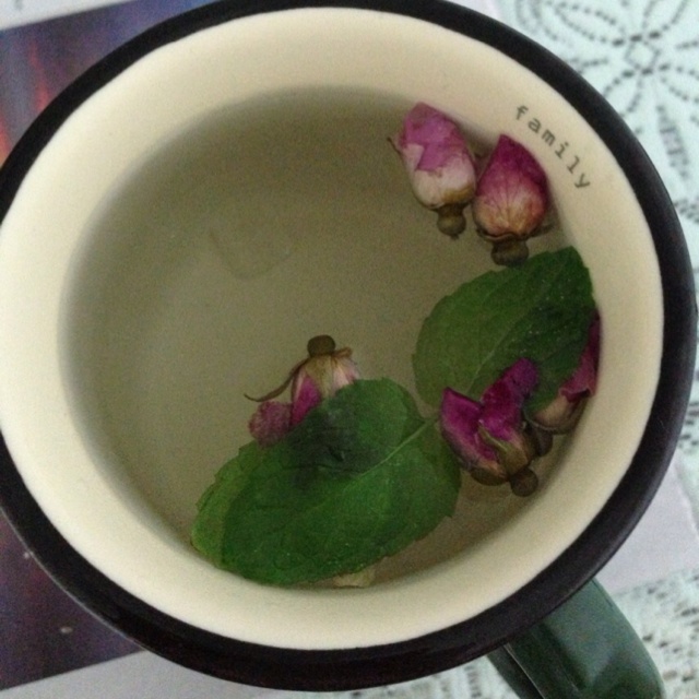 薄荷玫瑰花茶