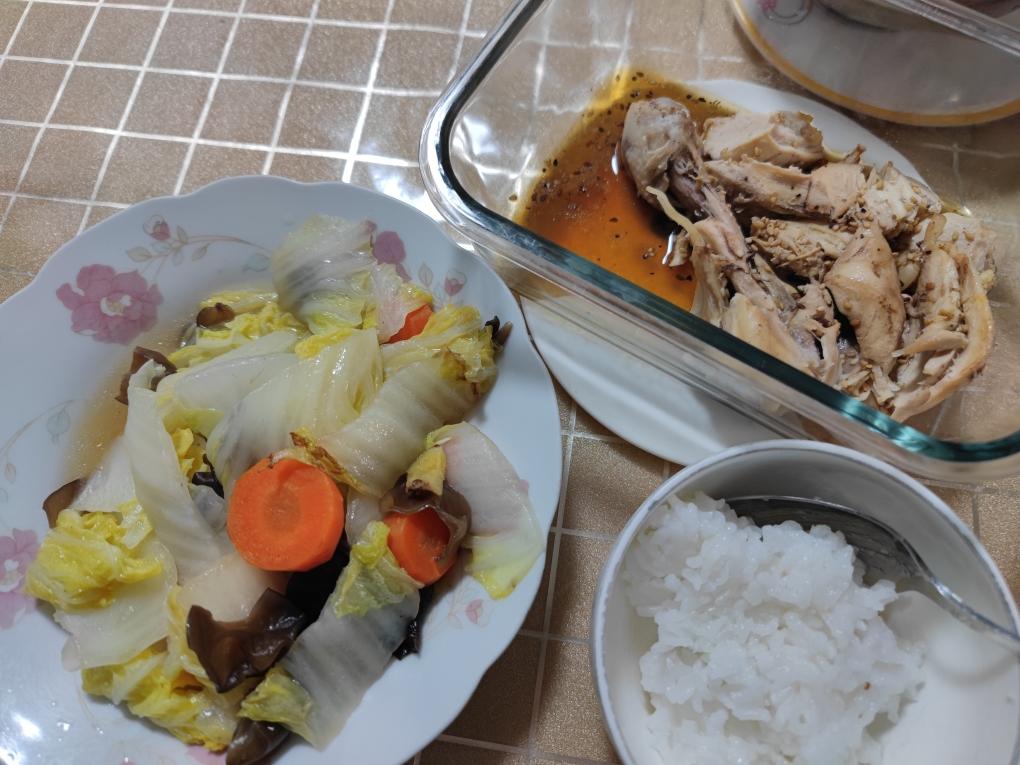 白煮鸡腿(减脂午餐)