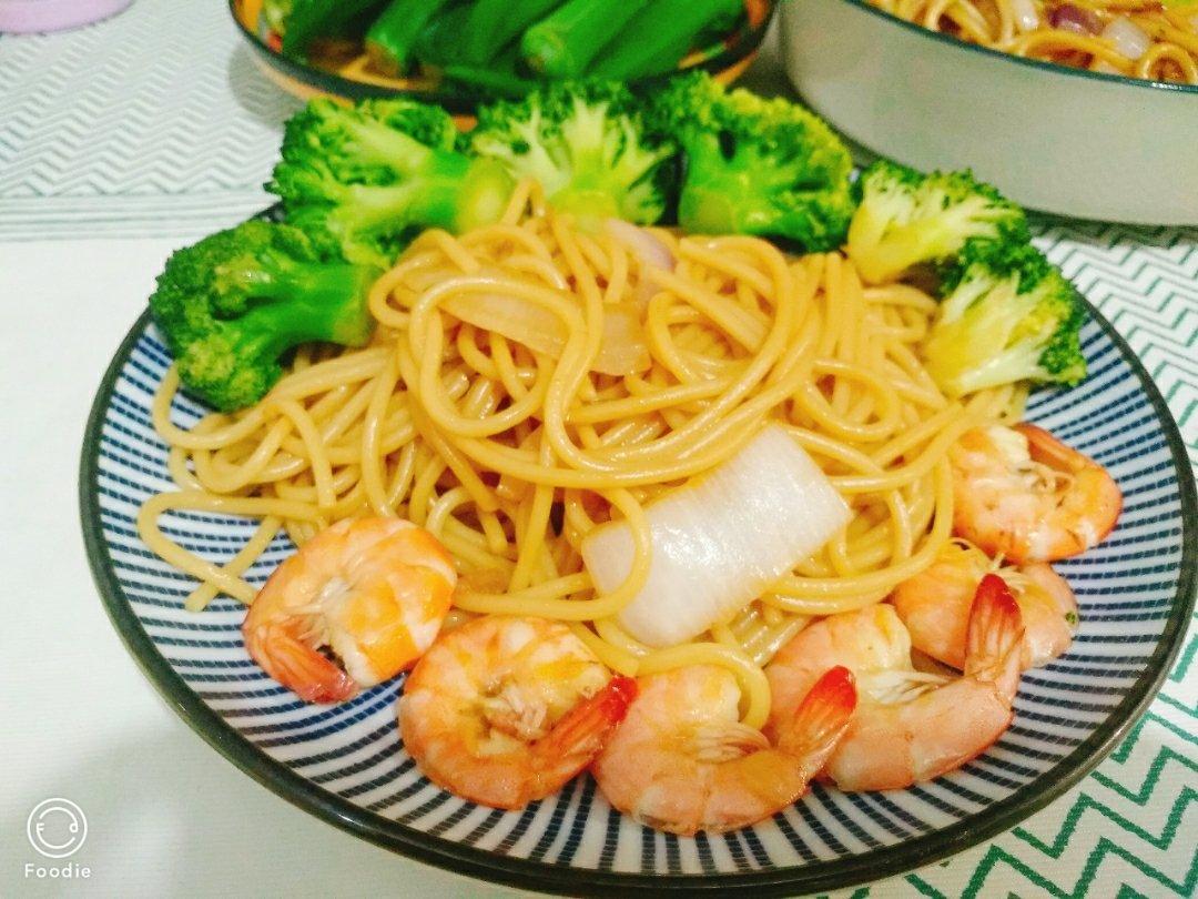 减脂|美味又低脂的虾油虾仁意大利面