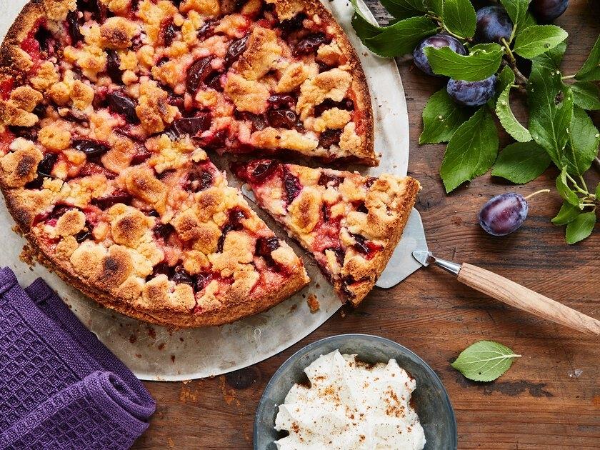 工序减半但口感惊艳的——肉桂李子蛋糕/Zwetschgenkuchen mit Zimtstreuseln的做法