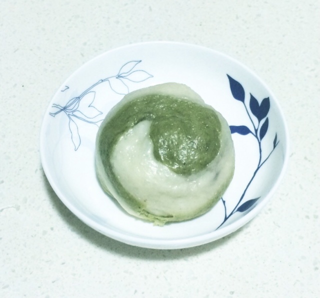 绿茶豆沙包