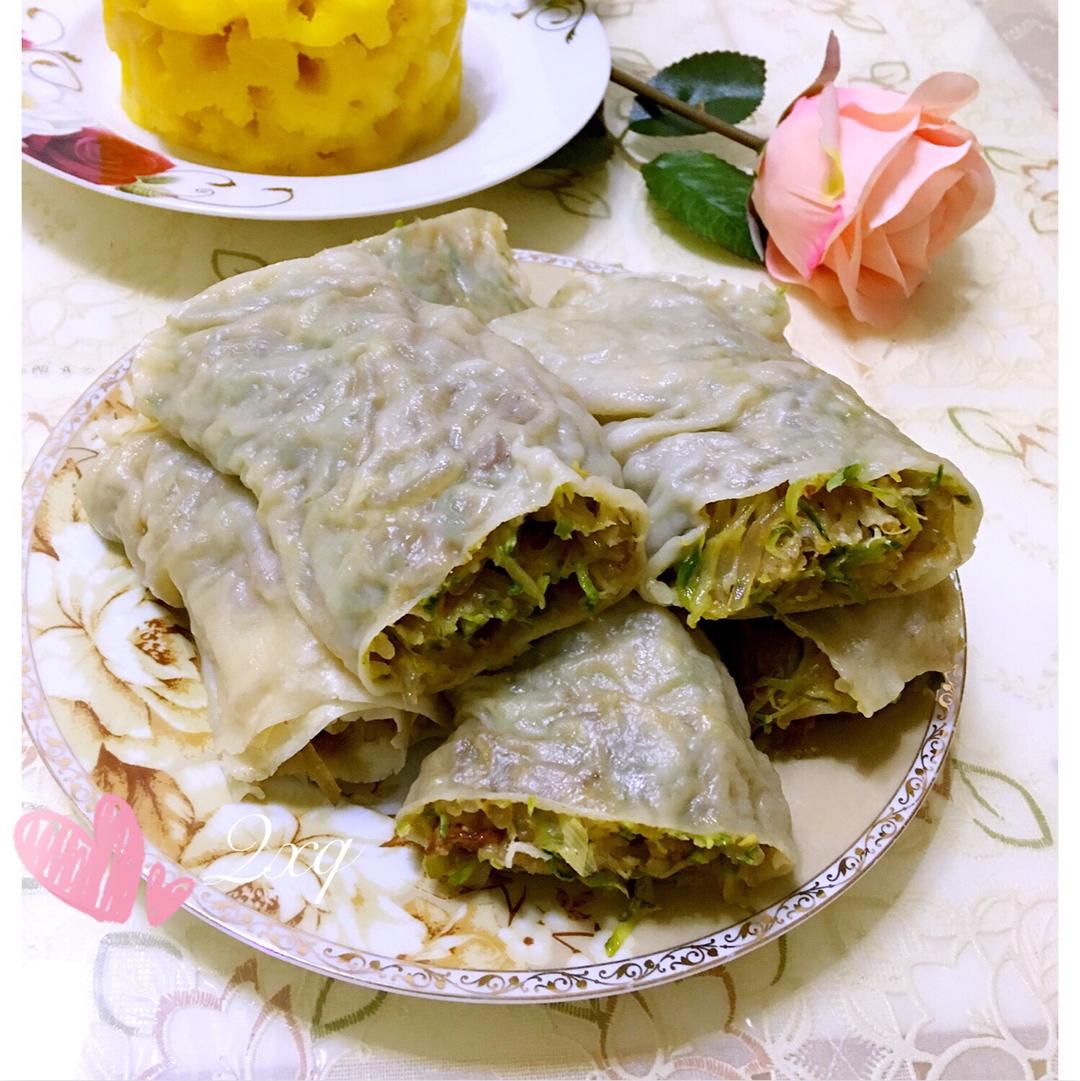 菠菜韭菜菜卷（孜卷）