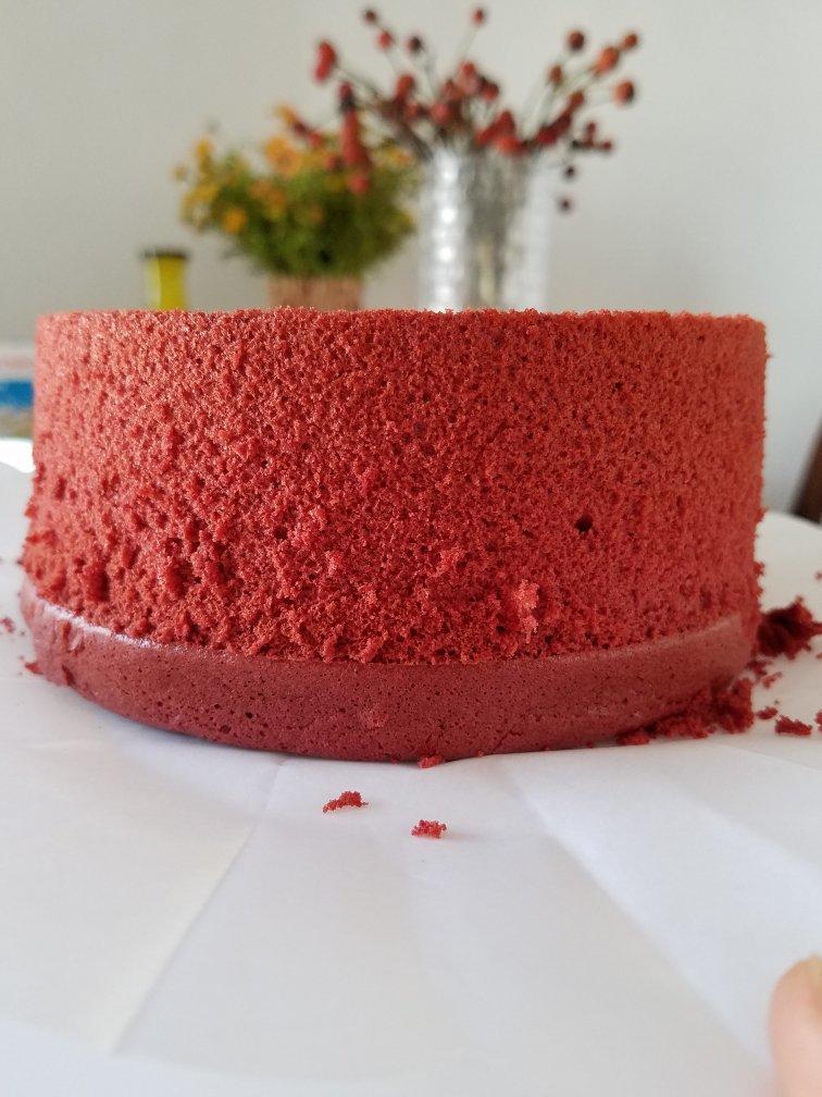 暖心红丝绒蛋糕［6寸绵软戚风版 ］