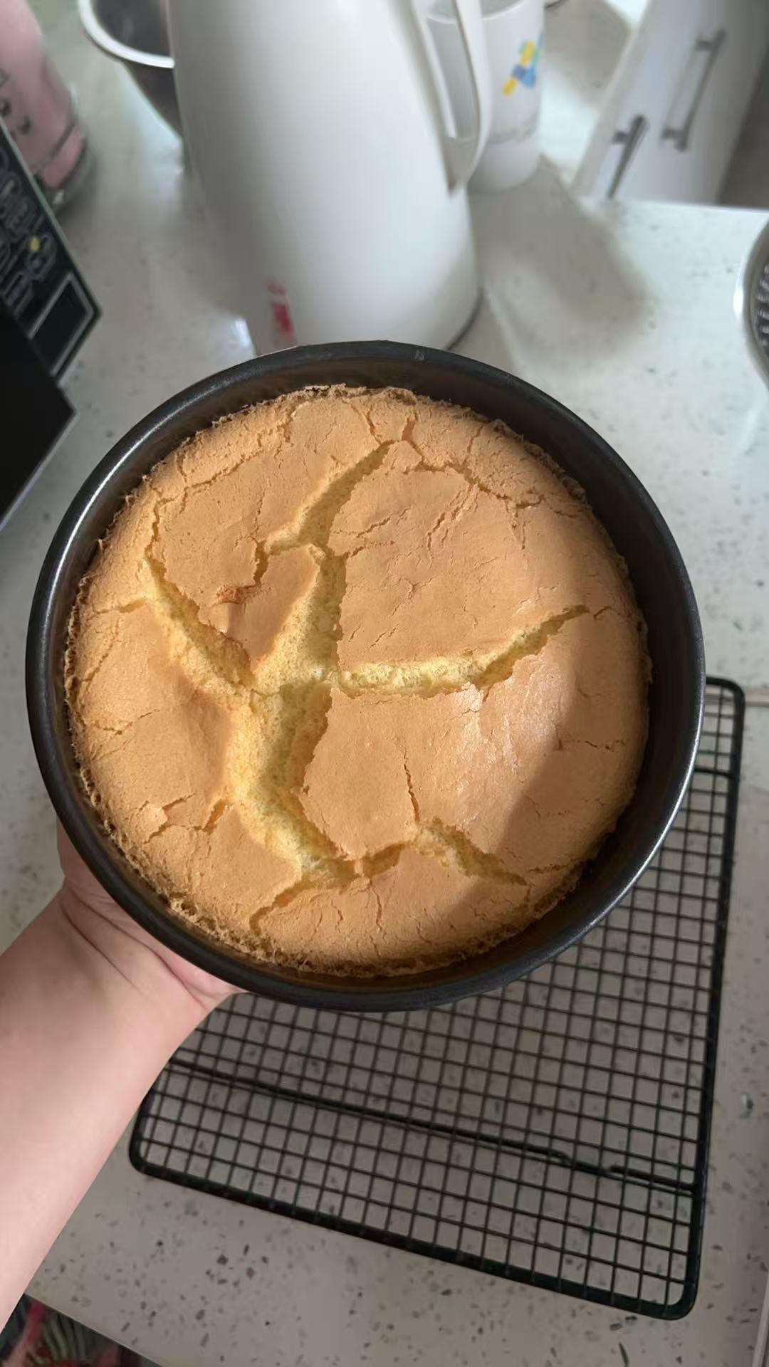 超柔软6寸戚风蛋糕(附8寸配方)零失败 超详细‼️含操作视频