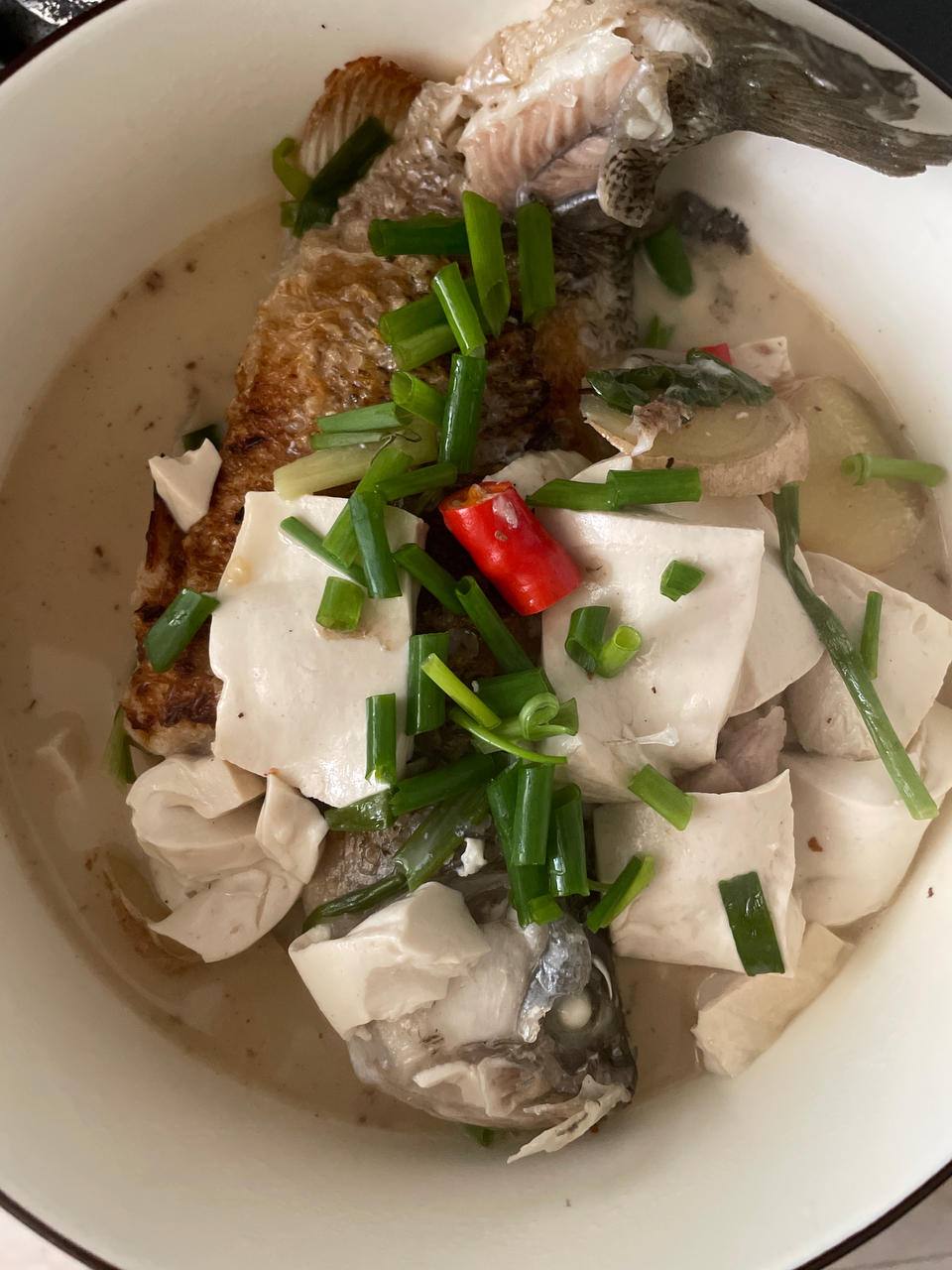奶白鲫鱼豆腐汤|一条鱼最后的温柔