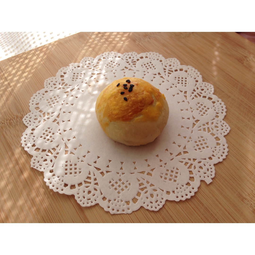 蛋黄酥~紫薯、抹茶、原味~花好月圆，中秋快乐~内附一次做六色蛋黄酥方法~