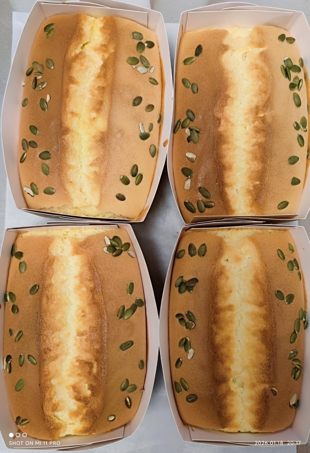 无泡打粉的金枕蛋糕—一次成功零失败