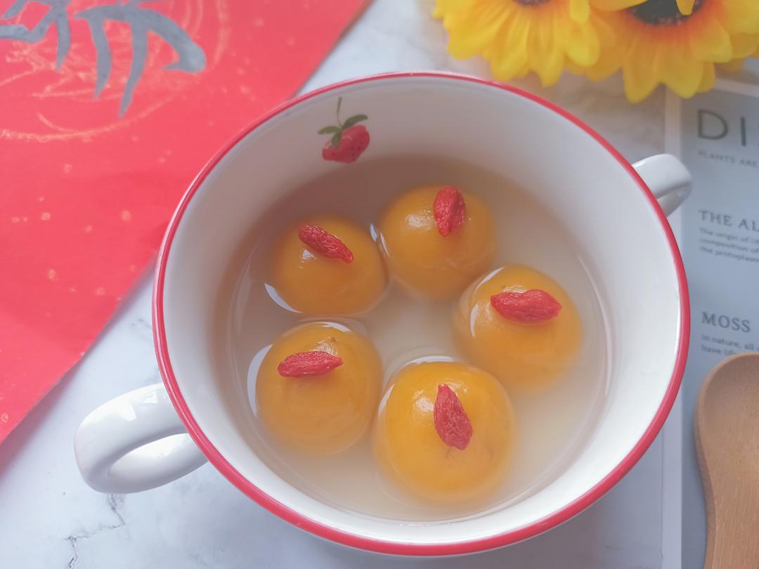 南瓜豆沙汤圆的做法