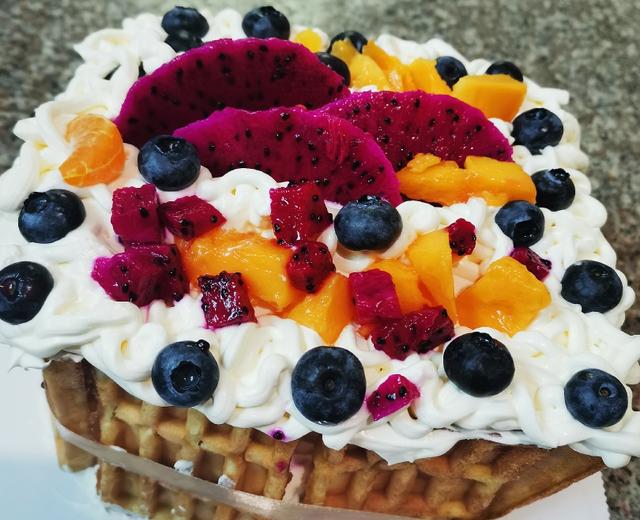 面包机给自己生日做的方形蛋糕(简单)的做法