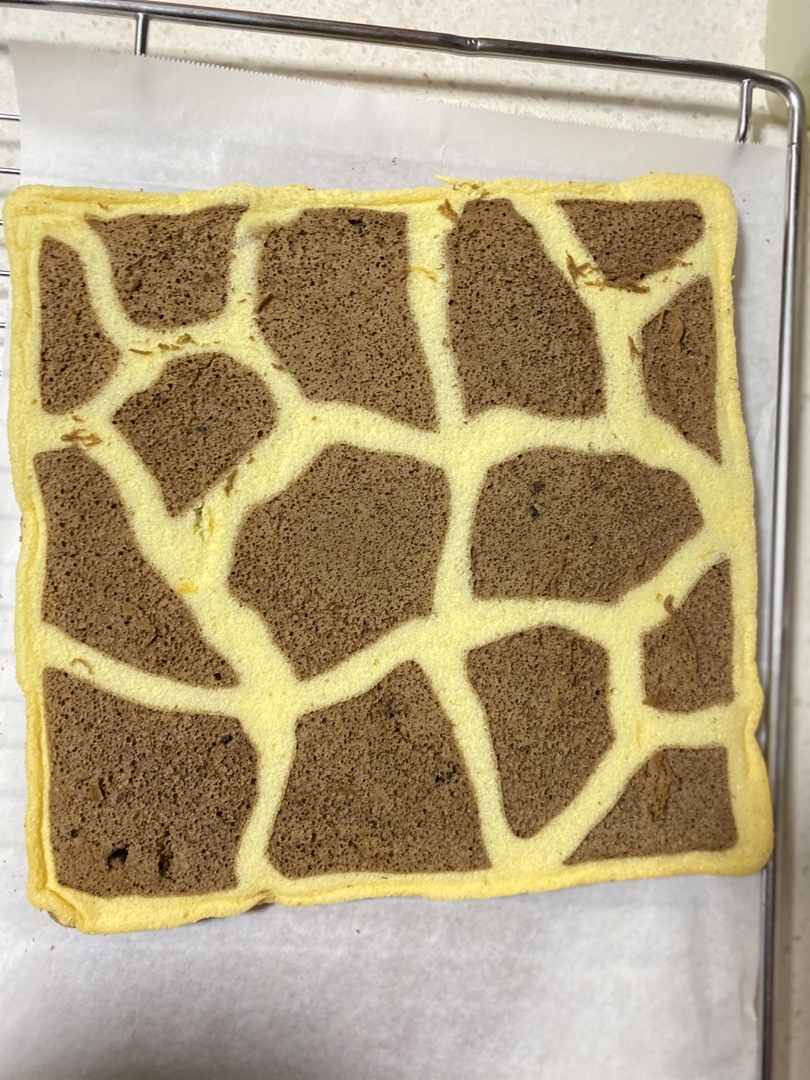 长颈鹿可可蛋糕卷