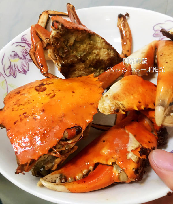 同安煎蟹及处理螃蟹的方法