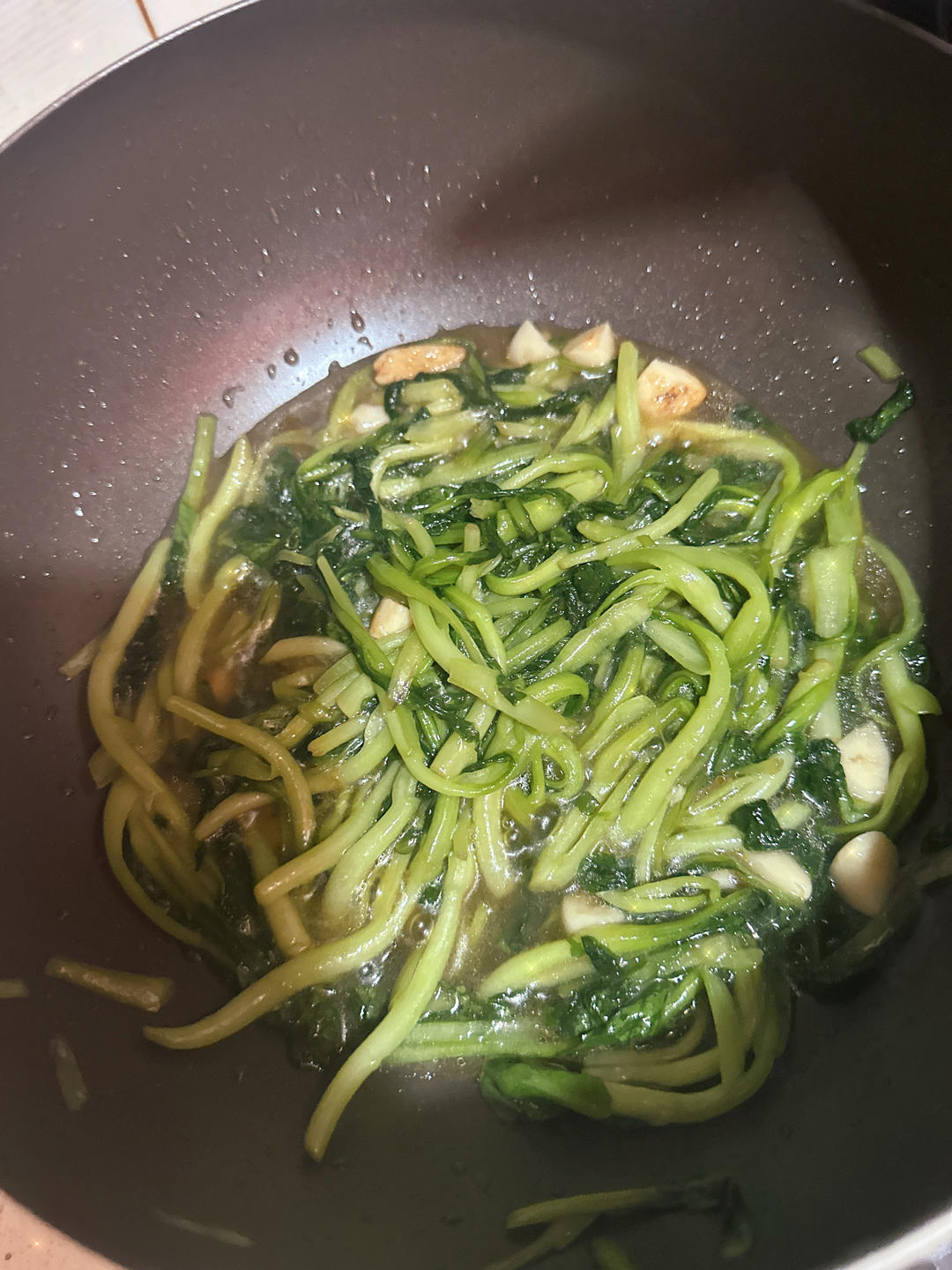 清炒鸡毛菜 清炒各种绿色