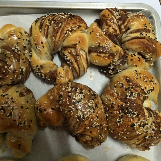 豆沙卷面包