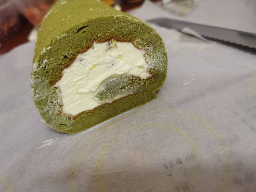 完美抹茶蜜豆蛋糕卷