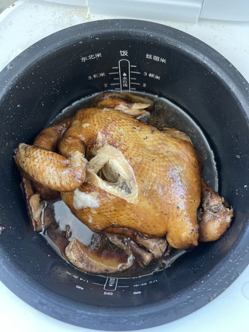 电饭煲焖鸡汤图片