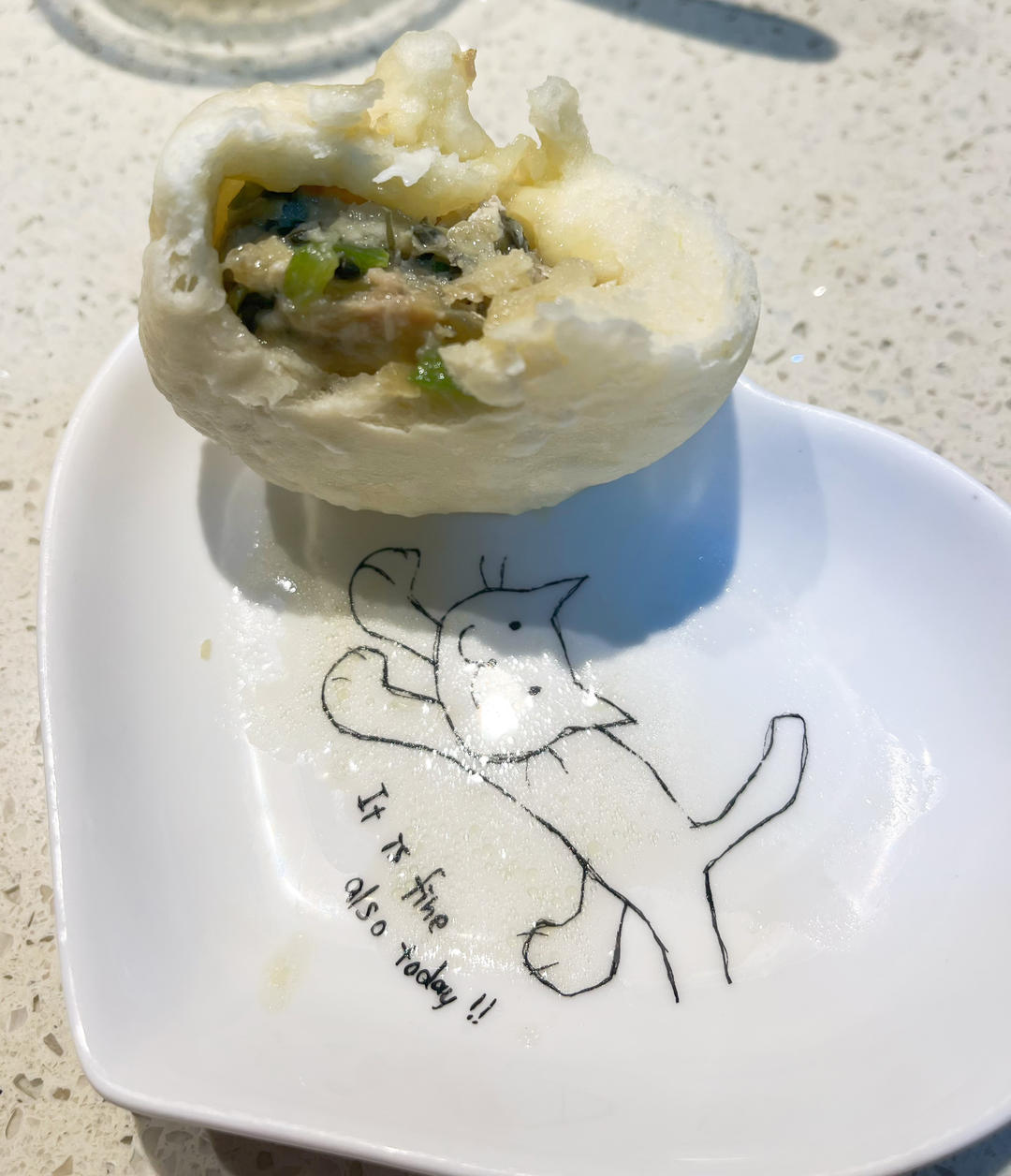 雪菜鲜肉包子
