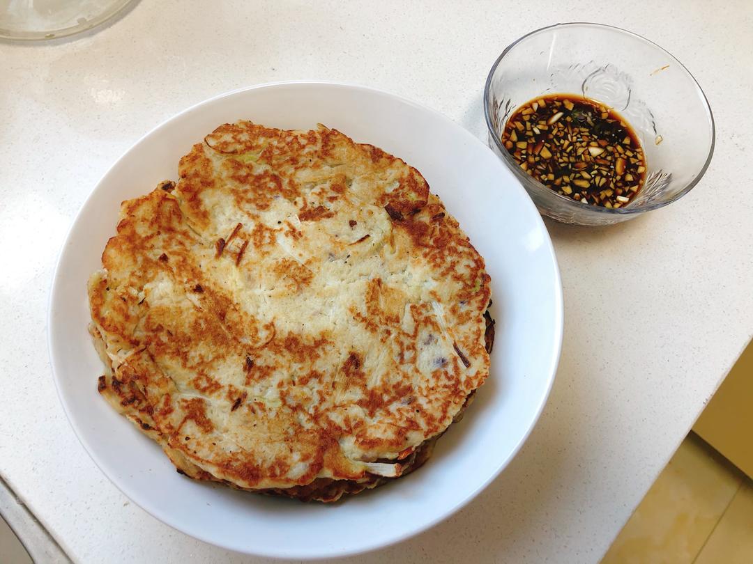 土豆葱饼搭配蘸料