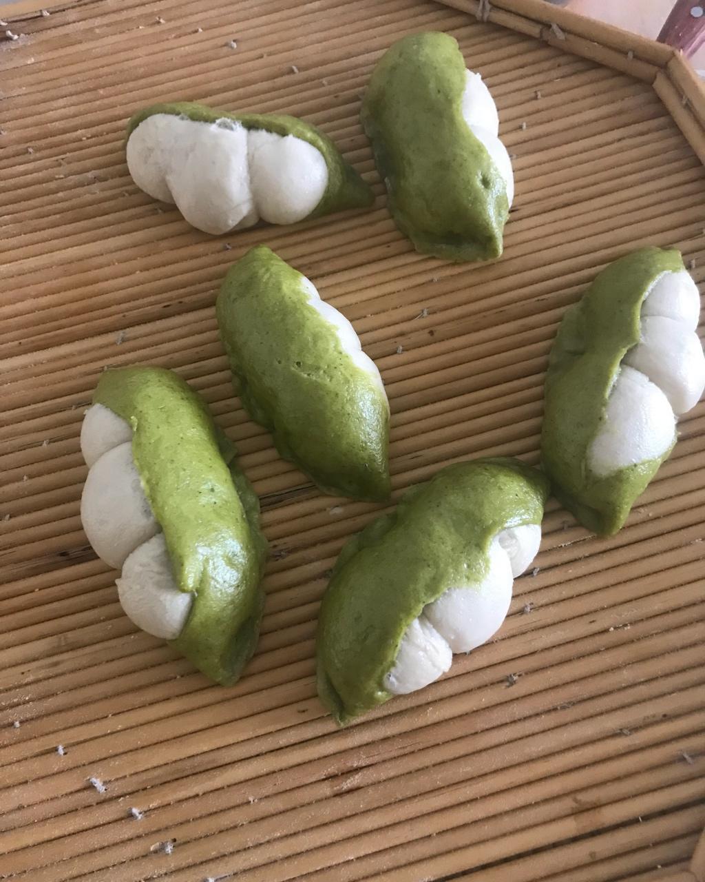 小熊109做的豌豆荚馒头