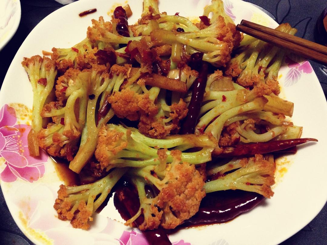 很“浪费”米饭的家常菜之一-------干锅菜花