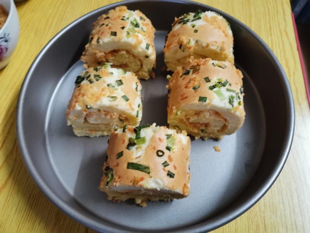 香葱肉松蛋糕卷