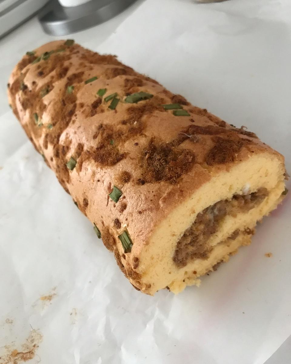 香葱肉松卷 蛋糕卷-无敌美味