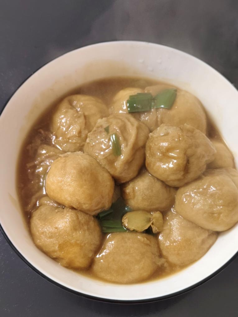 油面筋塞肉红烧小青菜【只做新手简单菜谱】