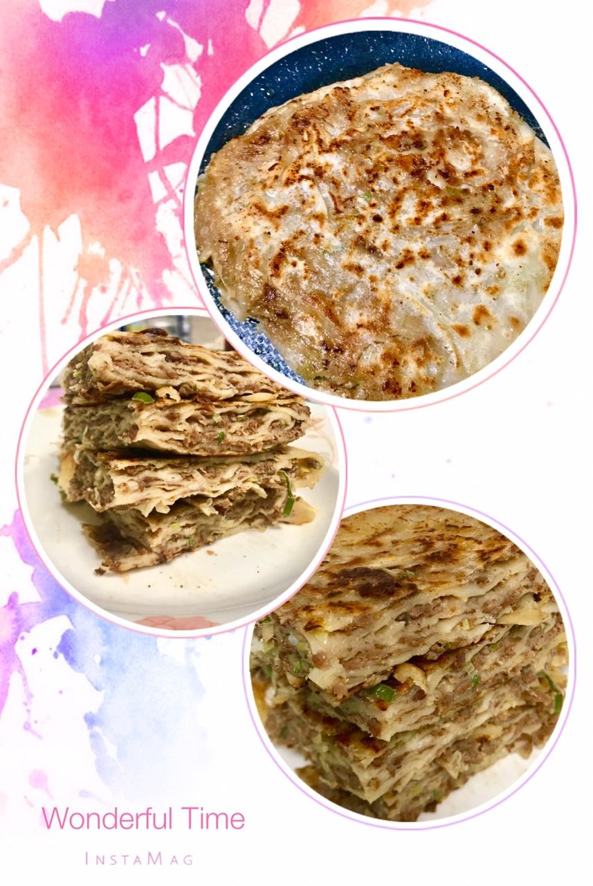 葱香牛肉千层饼