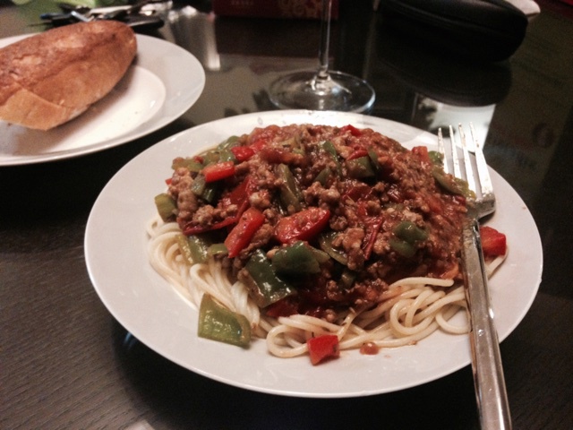 番茄肉酱意大利面