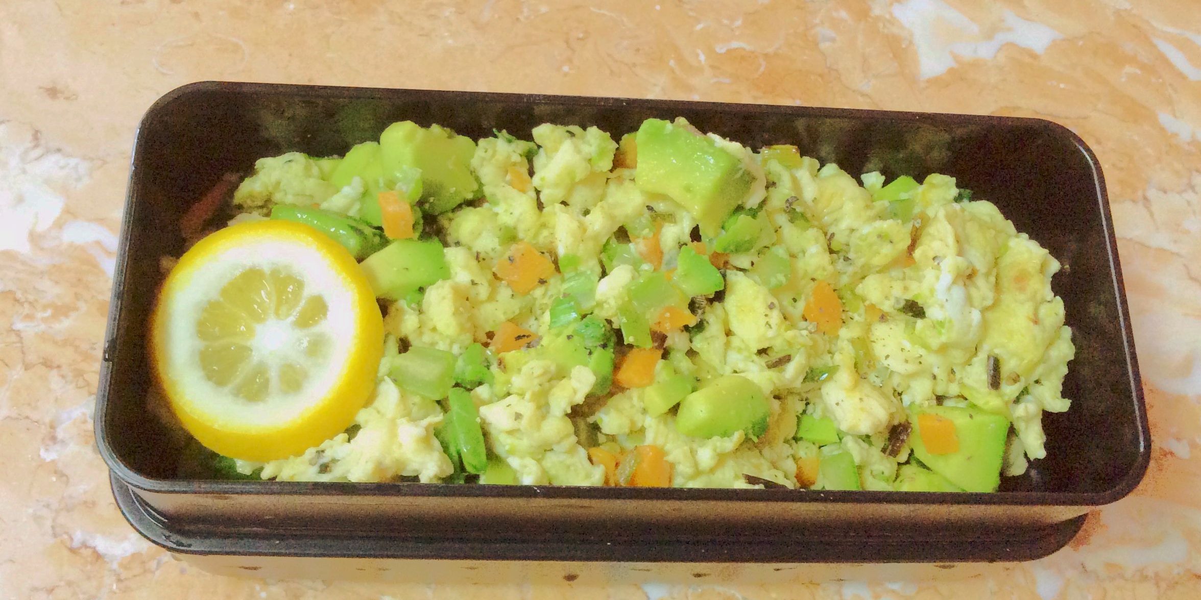 火腿牛油果炒蛋-Scrambled Egg