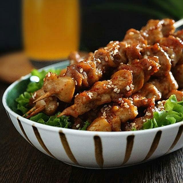 自制蜜汁鸡肉串的做法