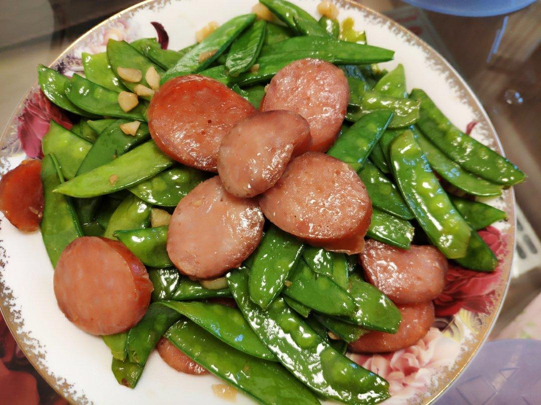 荷兰豆炒腊肠