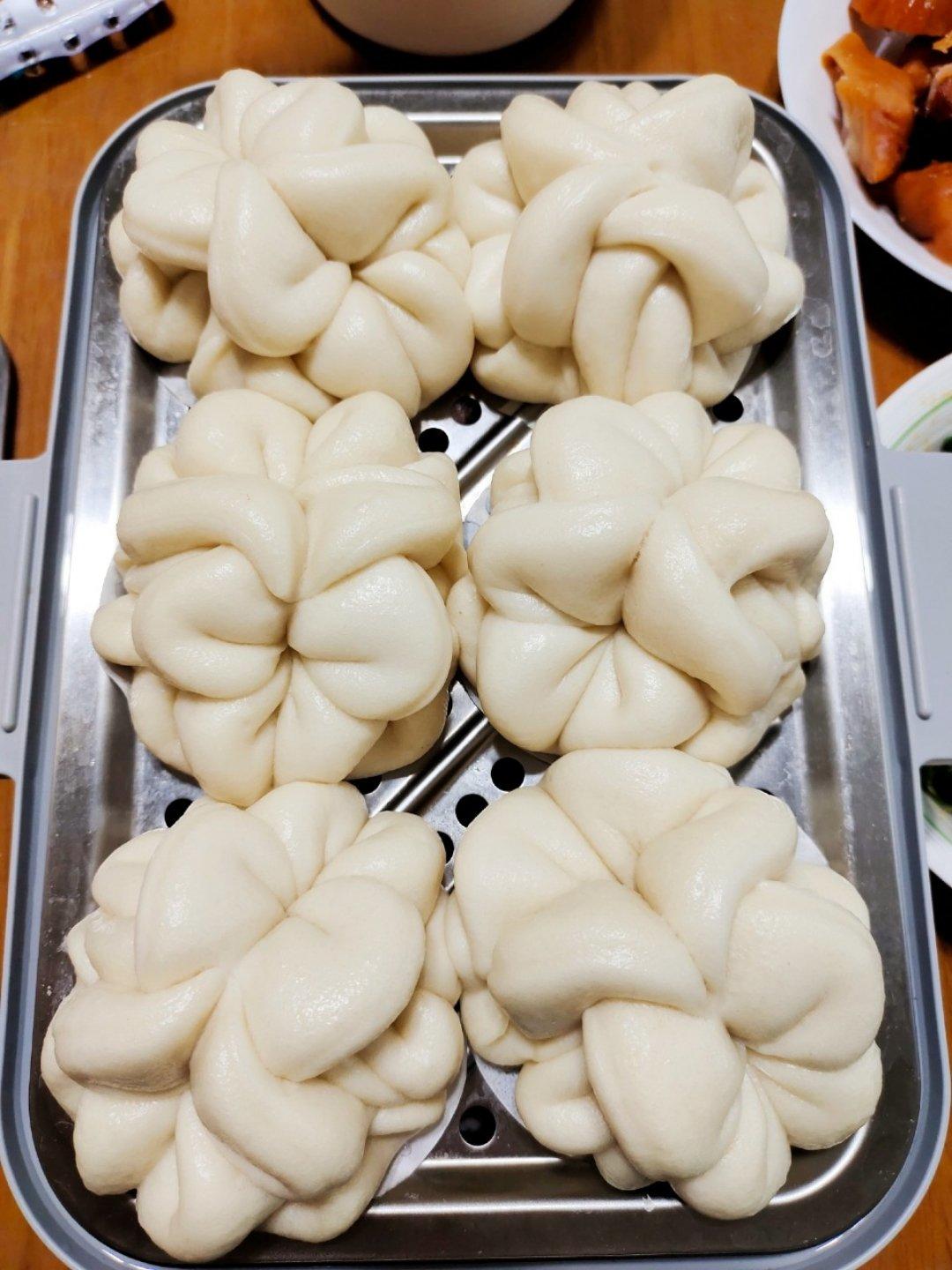 美丽的花卷 造型馒头 一次醒发 快手面食 附细节视频详解