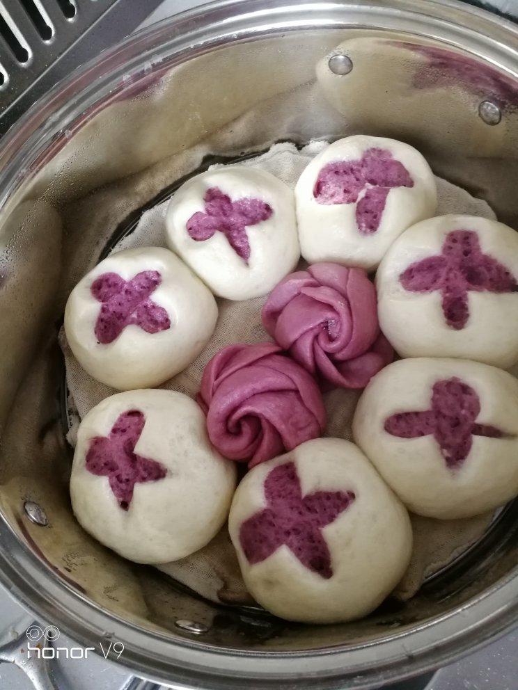 紫薯开花馒头