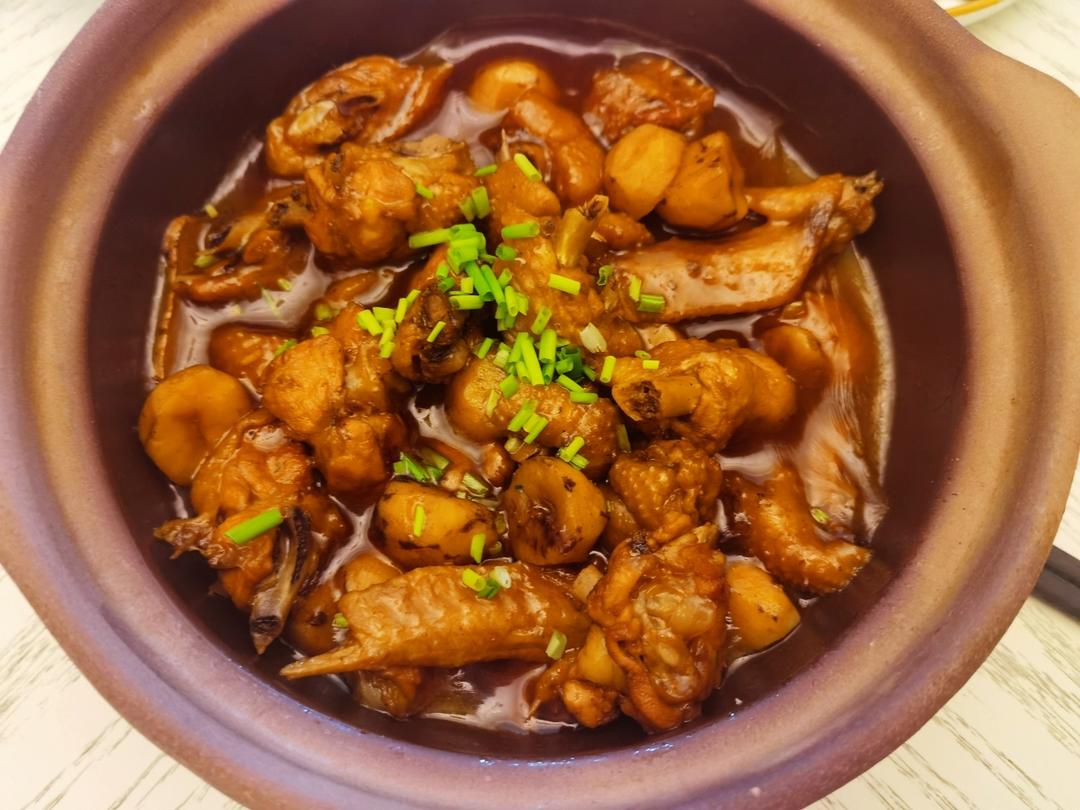 【栗子烧鸡】鸡肉都给你吃，栗子归我~