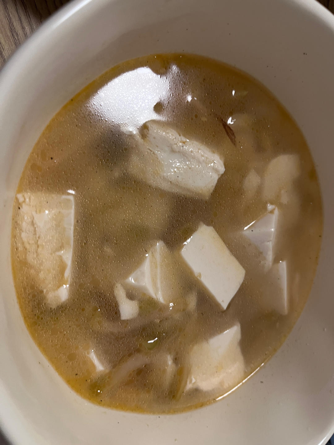 芹菜豆腐榨菜汤