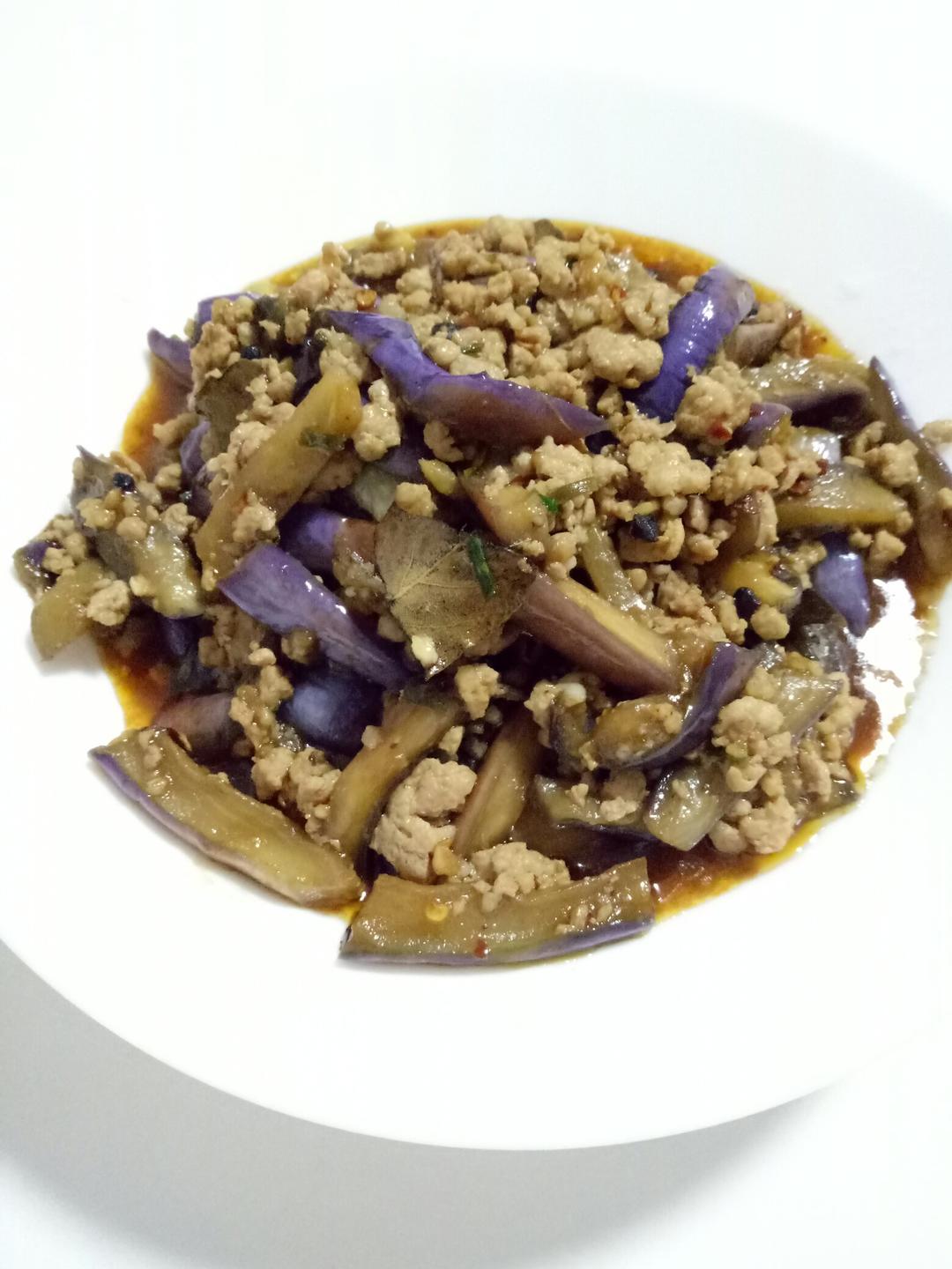 红烧肉沫茄子
