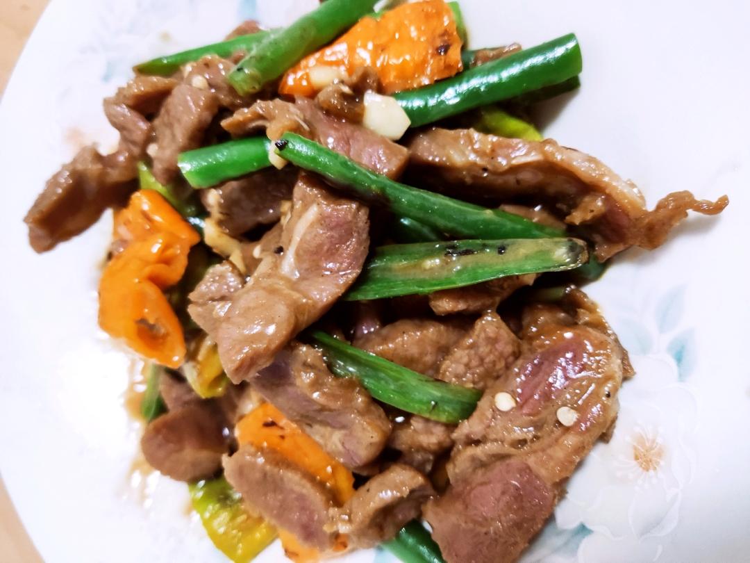 杭椒炒牛柳